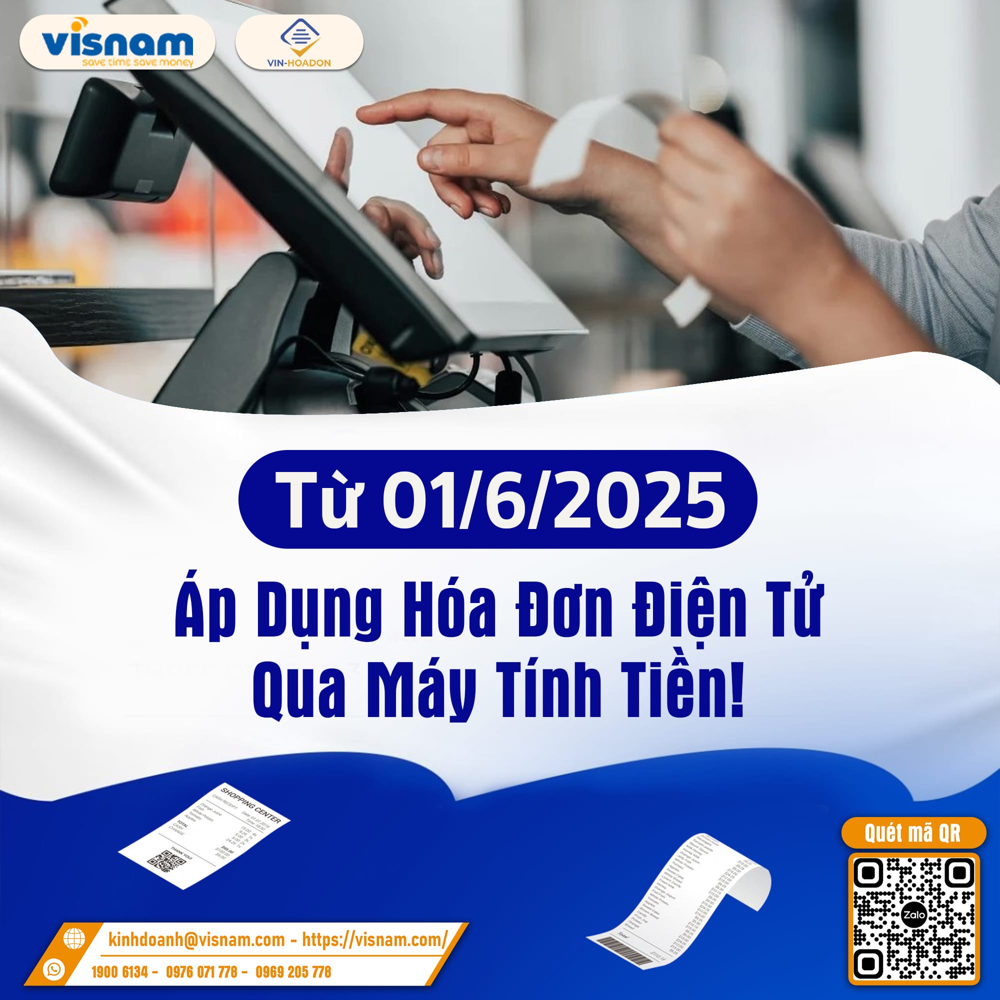 Hóa đơn điện tử khởi tạo từ máy tính tiền: Doanh nghiệp và hộ kinh doanh cần chuẩn bị gì trước ngày 01/06/2025?